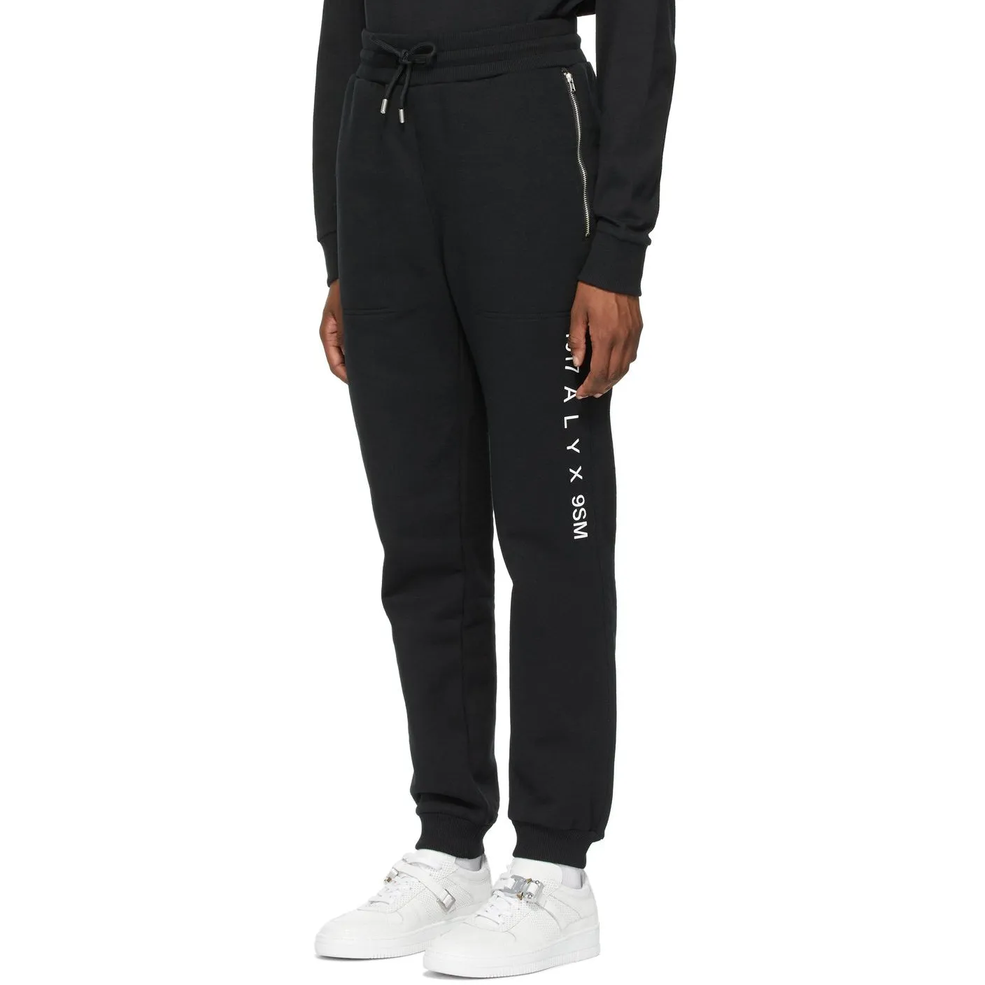 1017 ALYX 9SM Black Baggy Visual Lounge Pants