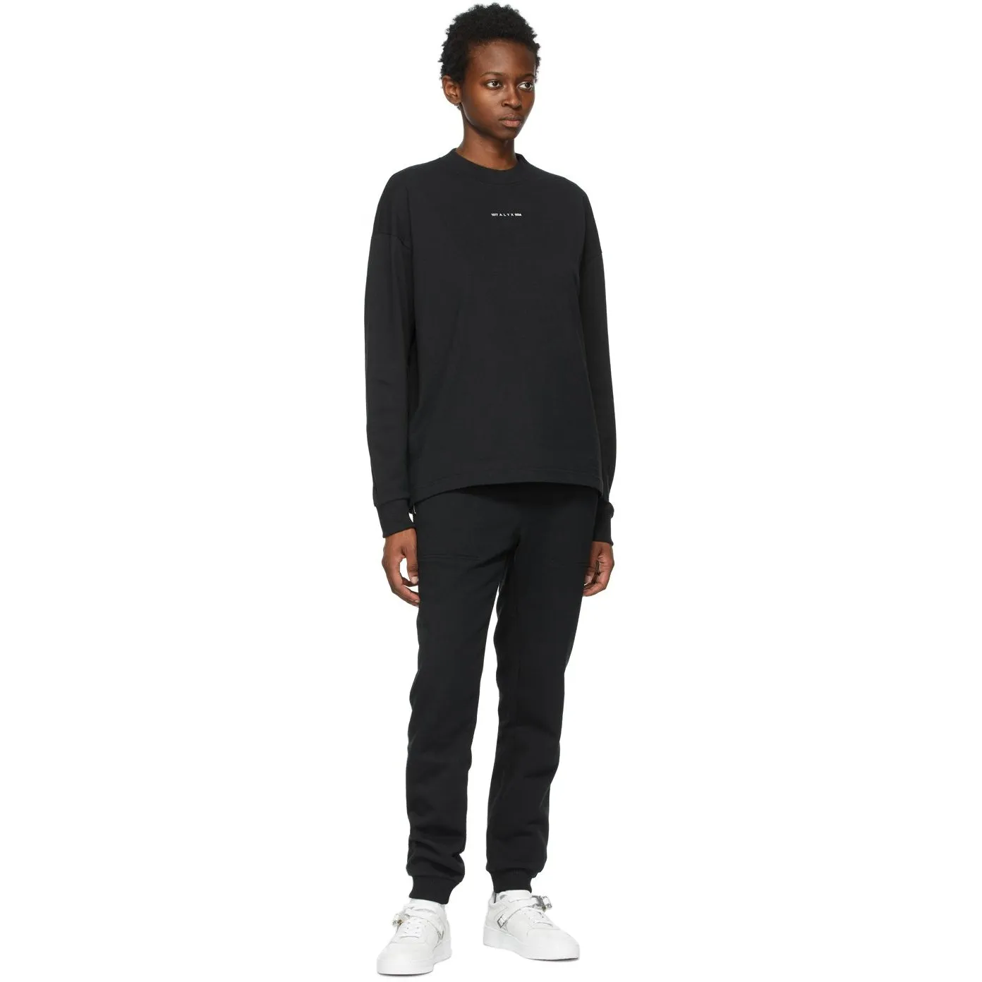 1017 ALYX 9SM Black Baggy Visual Lounge Pants