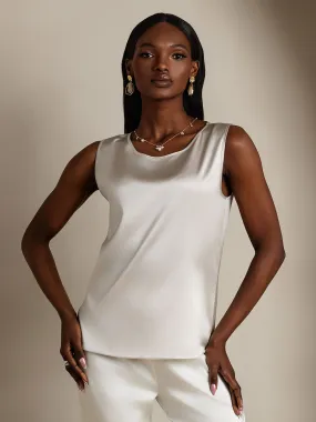 19Momme Silk Round Neck Tank Top
