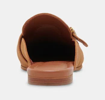 Brown Leather Santel Slide