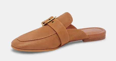 Brown Leather Santel Slide