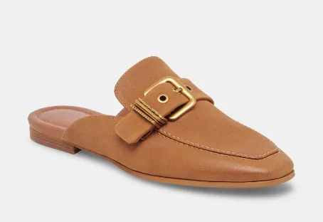 Brown Leather Santel Slide