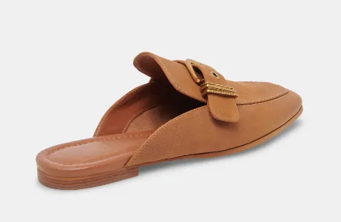 Brown Leather Santel Slide