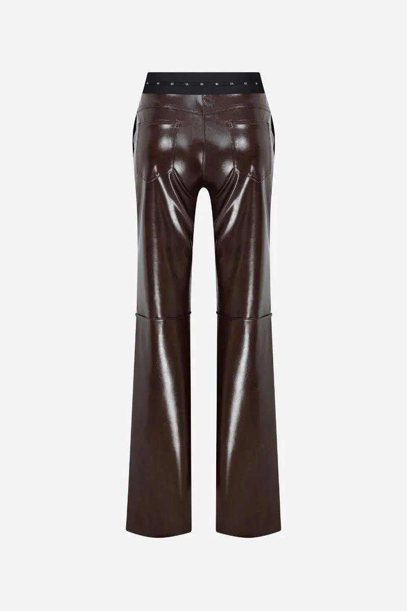 CHERRY TROUSERS IN BROWN