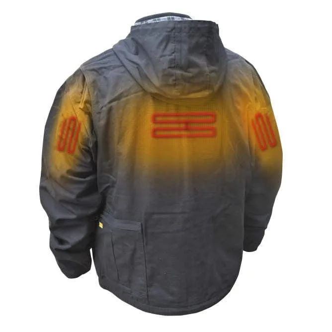 DEWALT Heated Heavy Duty Work Coat With Battery & Charger