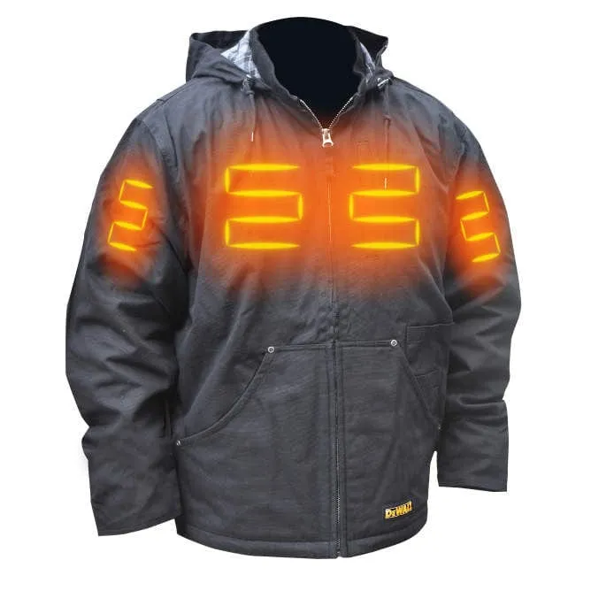 DEWALT Heated Heavy Duty Work Coat With Battery & Charger