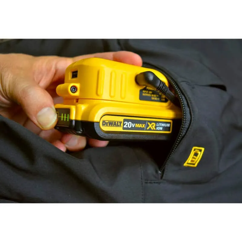 DEWALT Heated Soft Shell Jacket Black With Battery & Charger