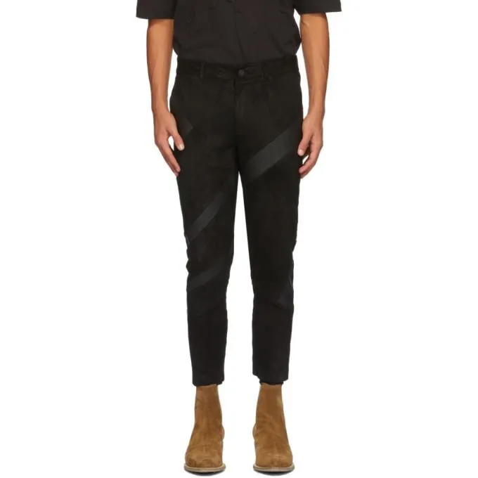 FREI-MUT Black Leather Archiv Trousers