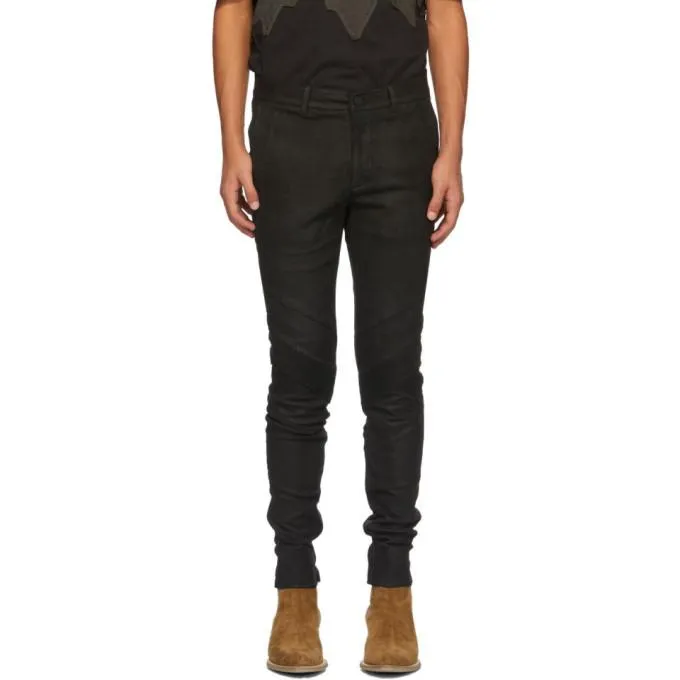 FREI-MUT Black Leather Bass Trousers
