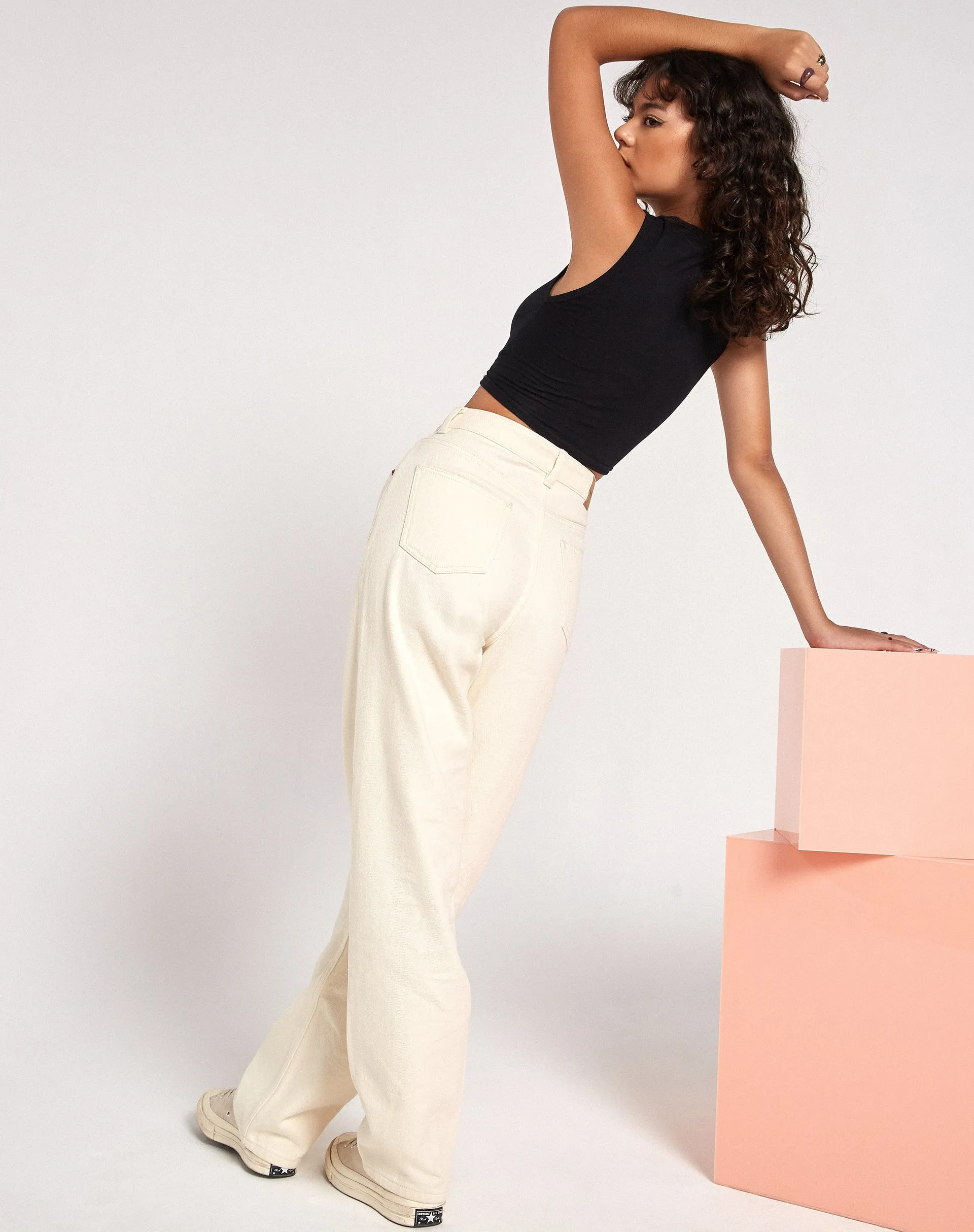 Gimon Crop Top in Black Love