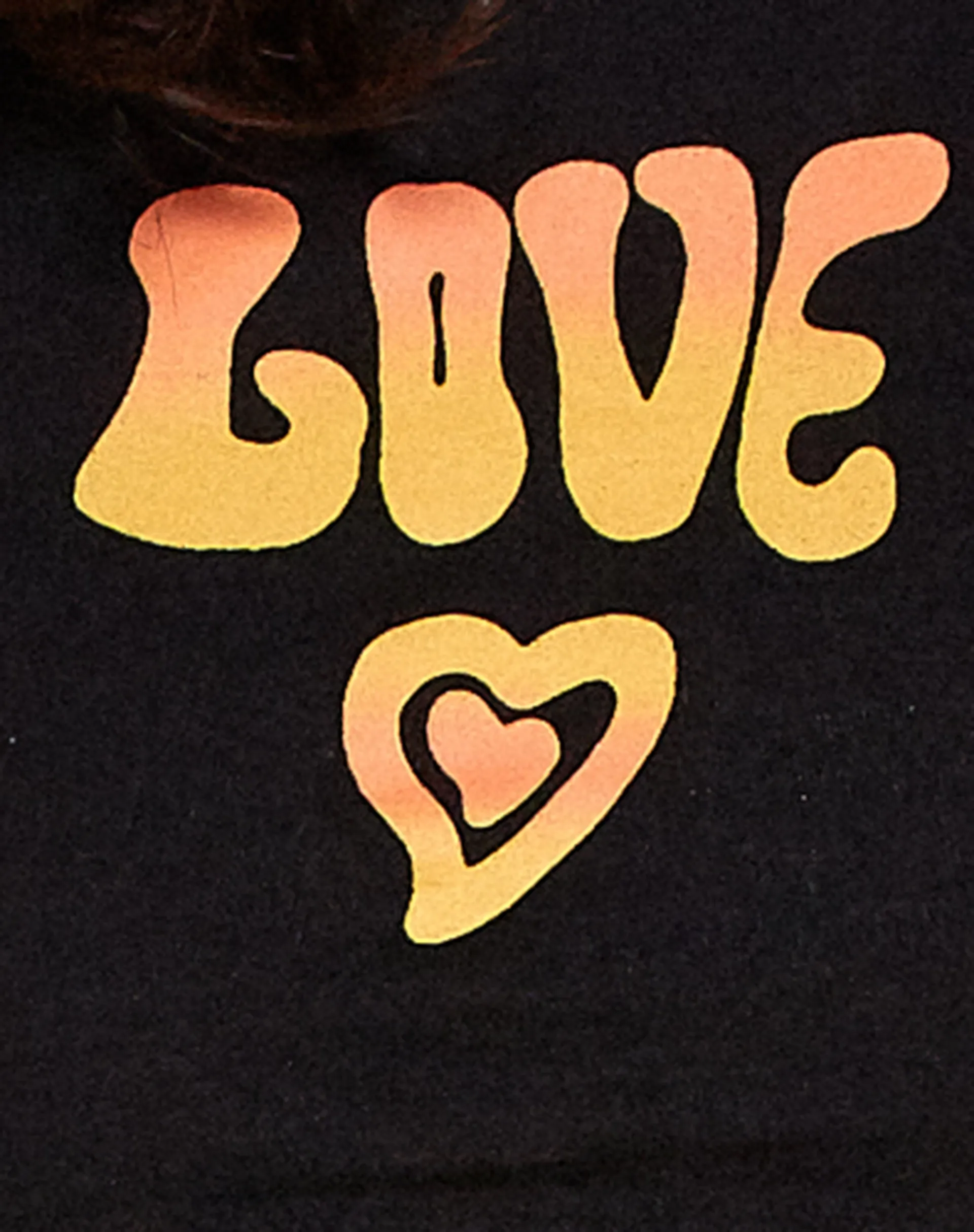 Gimon Crop Top in Black Love