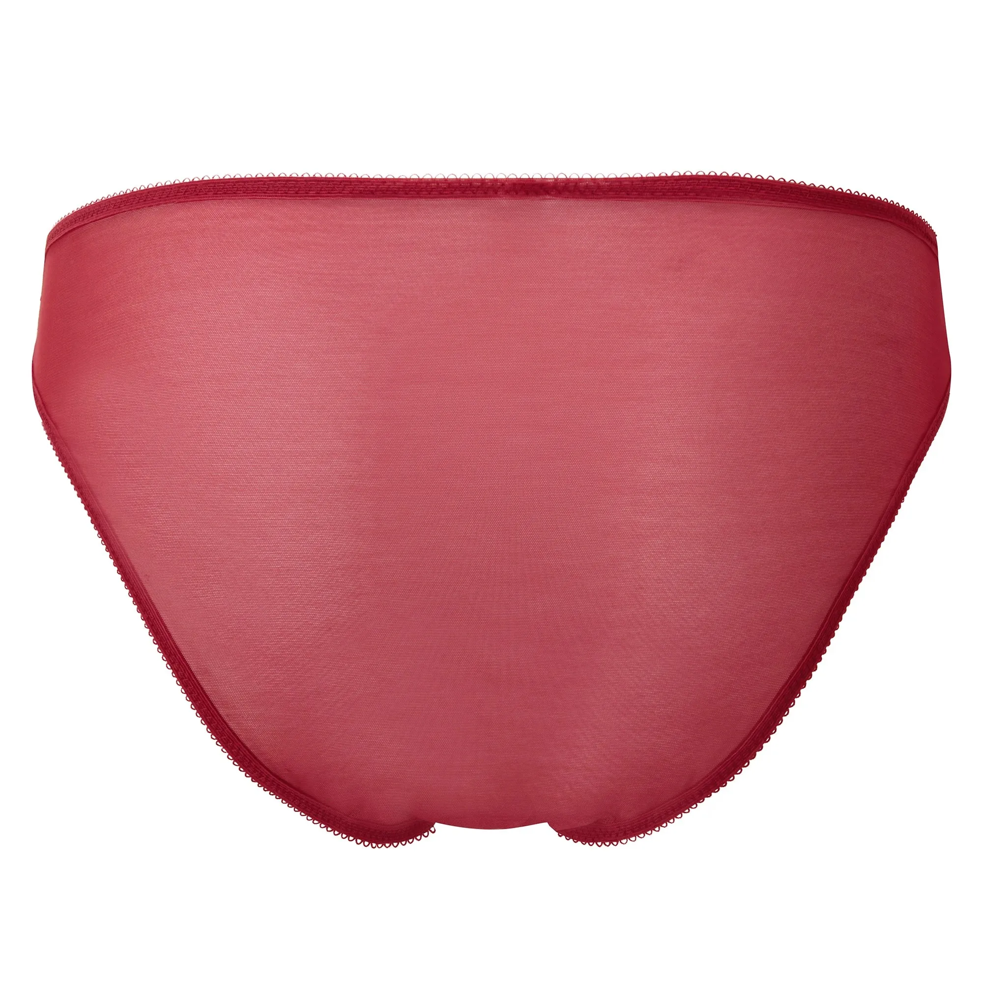 Gossard Glossies Lace Rasberry Blush Sheer Bikini Panty