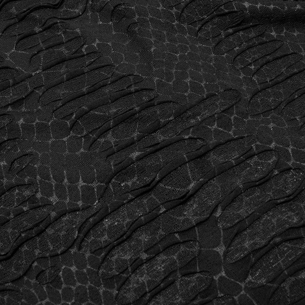 Goth Texture Printed T Shirt WT-686TCM