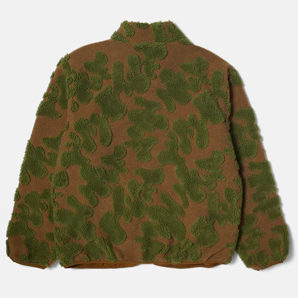 Huf - Abstract High Pile Zip Fleece - Mud
