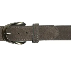 Inverted Ribbon -Grey Suede