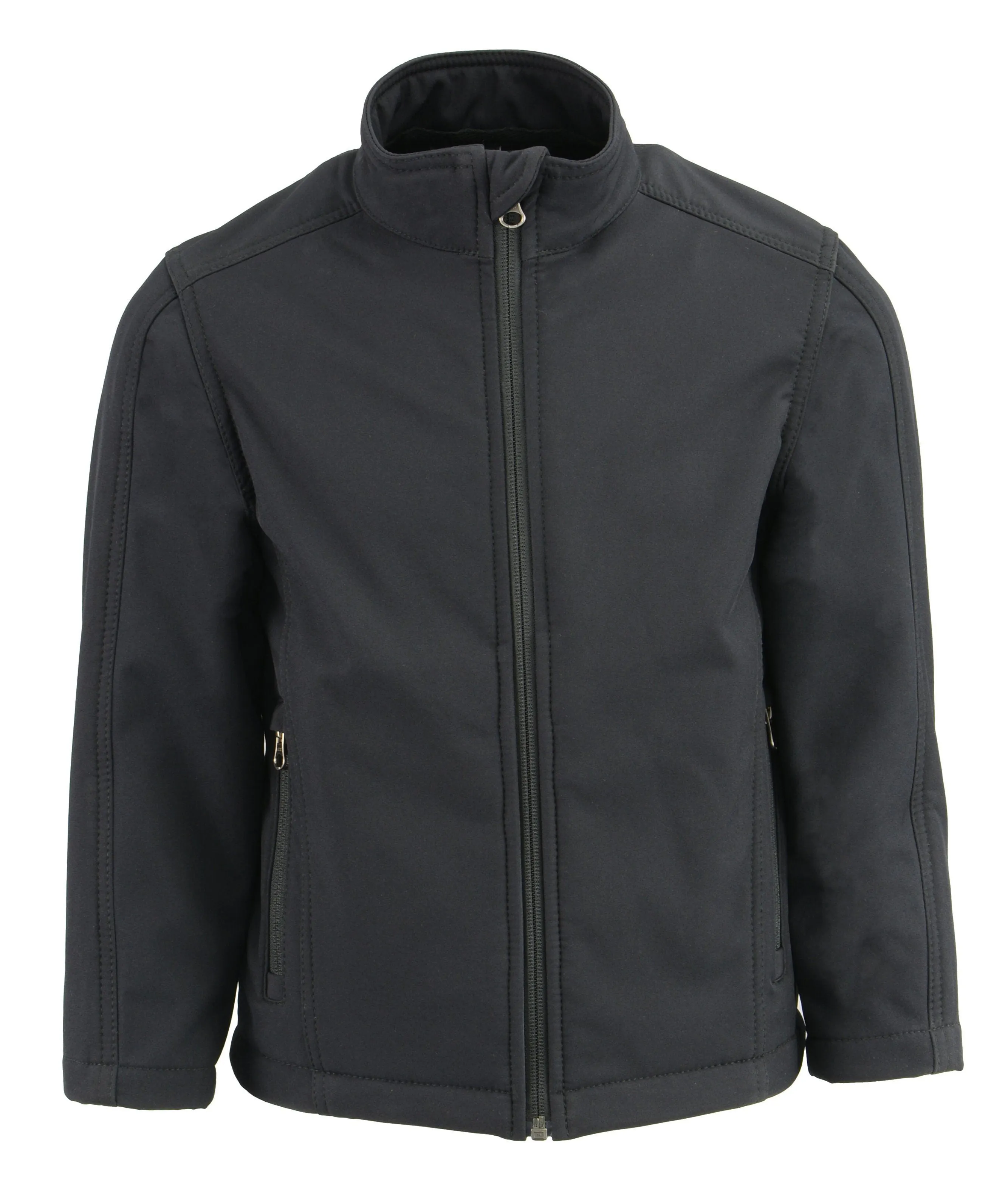 Milwaukee Leather-LKK1960-Kids Black Waterproof Lightweight Zipper Front Soft Shell Jacket