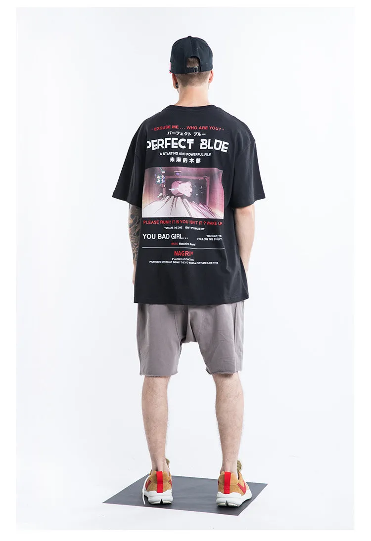 Perfect Blue Short Sleeve Oversized T-Shirt