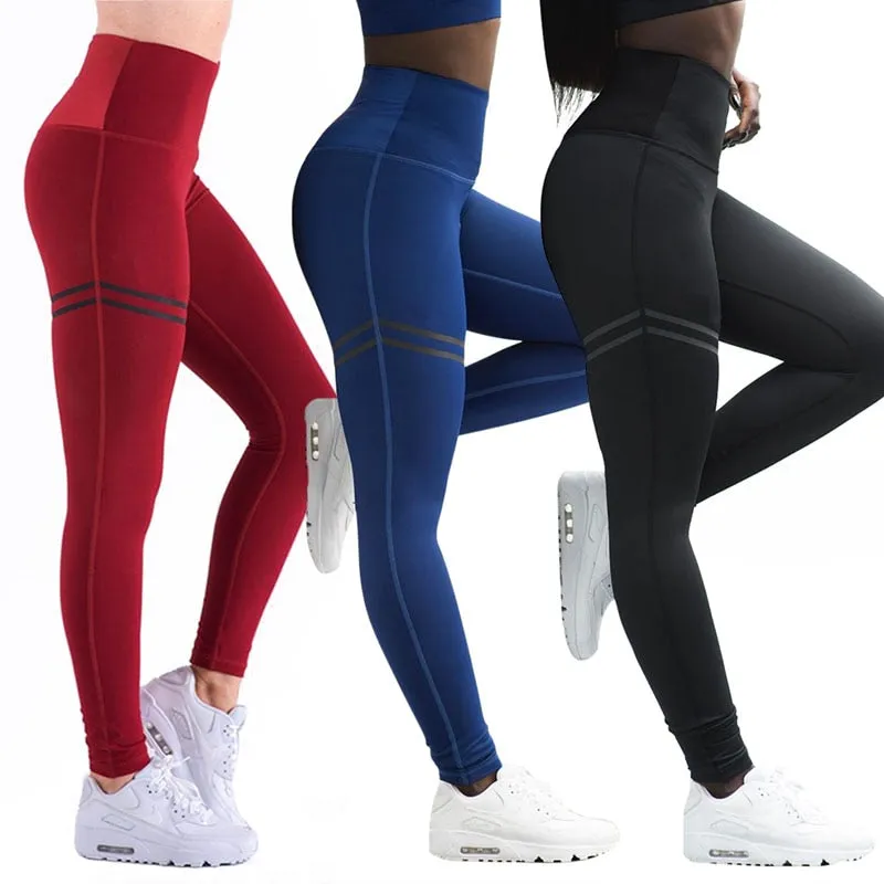 Women Yoga Pants Fitness Sport Leggings Tights Slim Running Sportswear Sports Pants Quick Drying Training Trousers