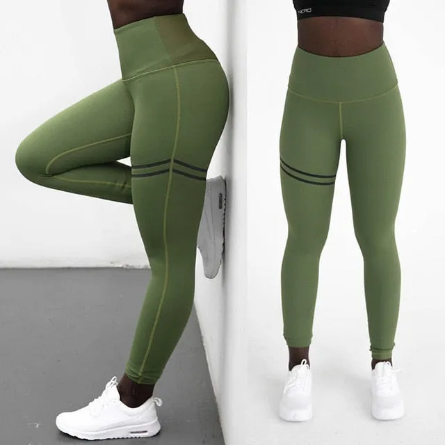 Women Yoga Pants Fitness Sport Leggings Tights Slim Running Sportswear Sports Pants Quick Drying Training Trousers