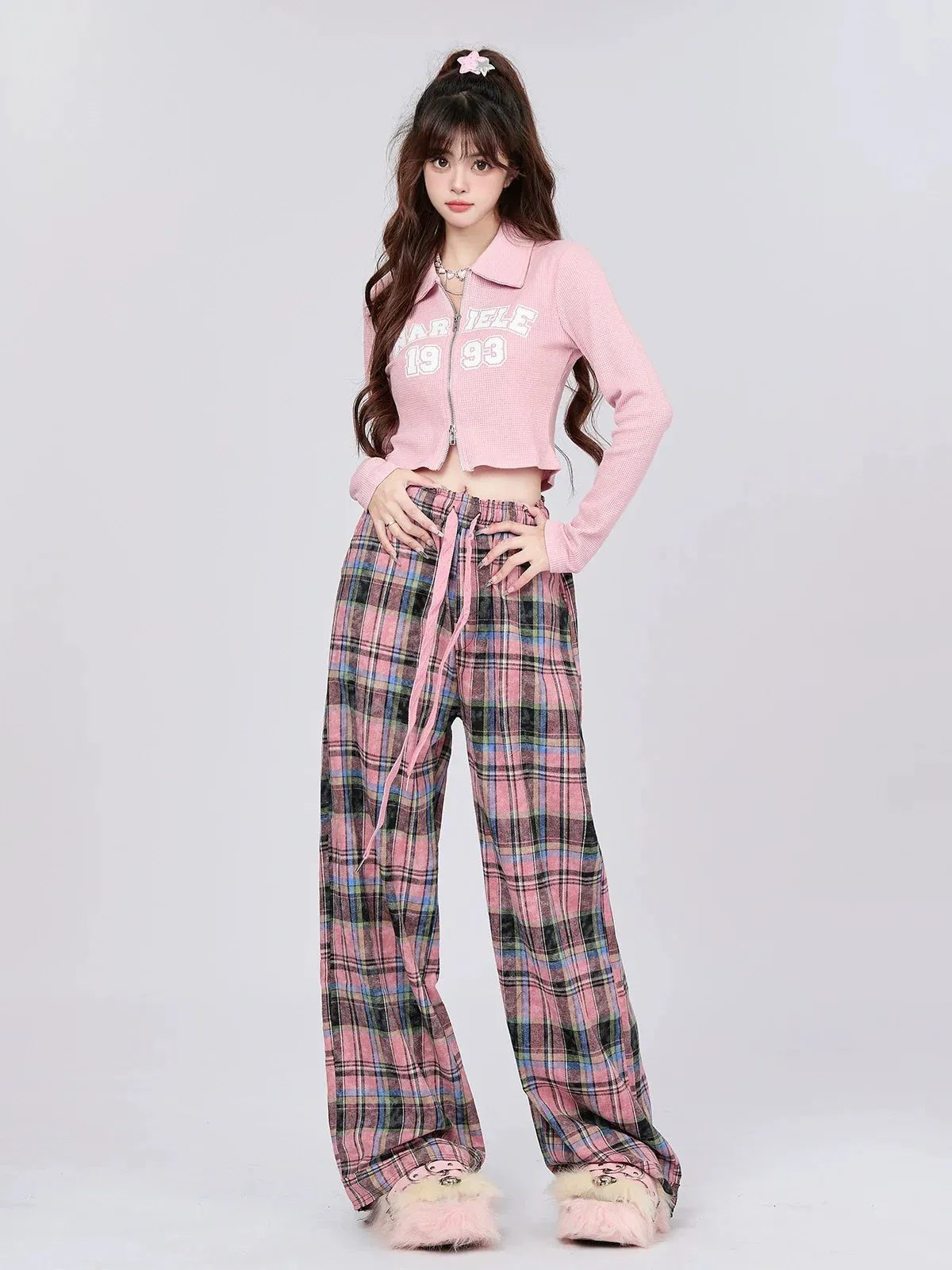 Zip-up American Tops Short